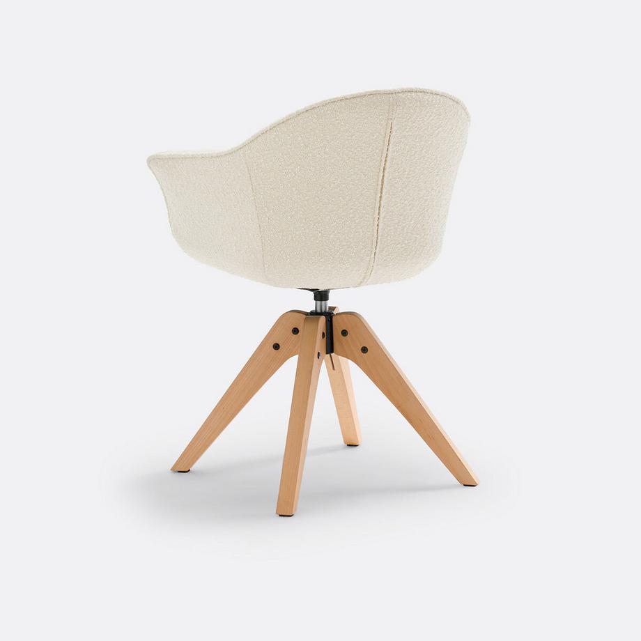 La Redoute Intérieurs Drehbarer Bürostuhl aus Bouclé  