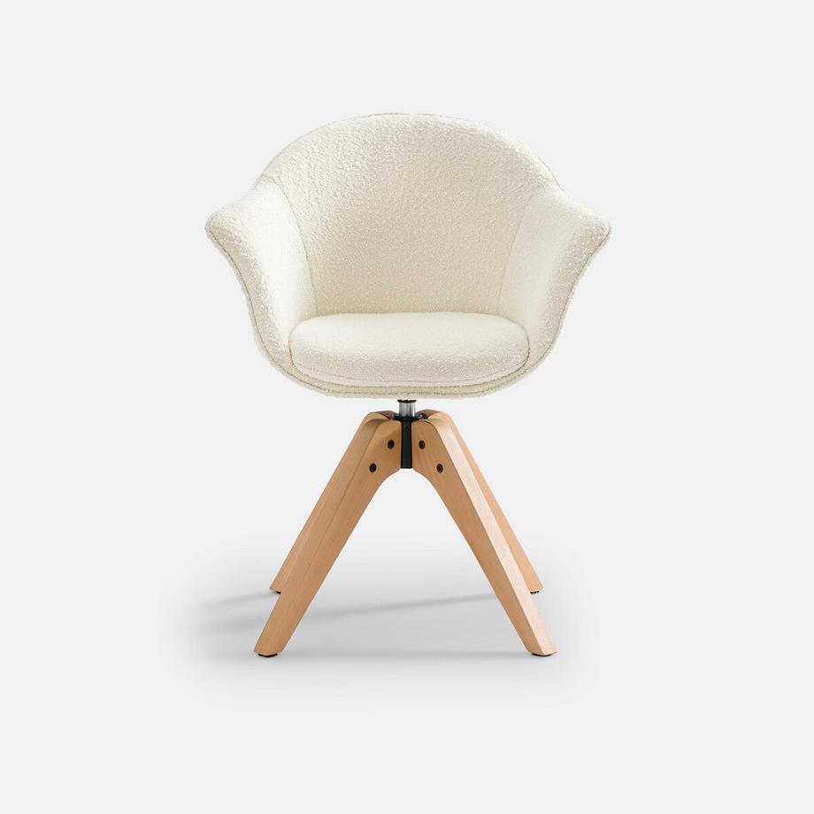 La Redoute Intérieurs Drehbarer Bürostuhl aus Bouclé  