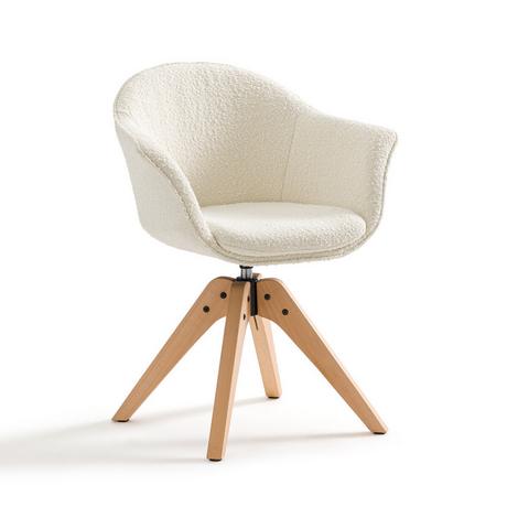 La Redoute Intérieurs Drehbarer Bürostuhl aus Bouclé  