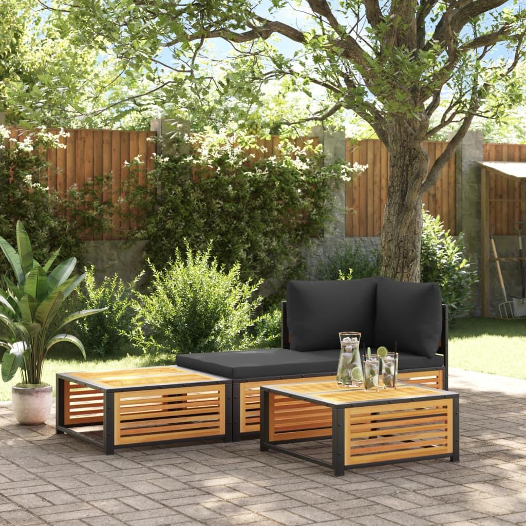 VidaXL Table de jardin bois d'acacia  