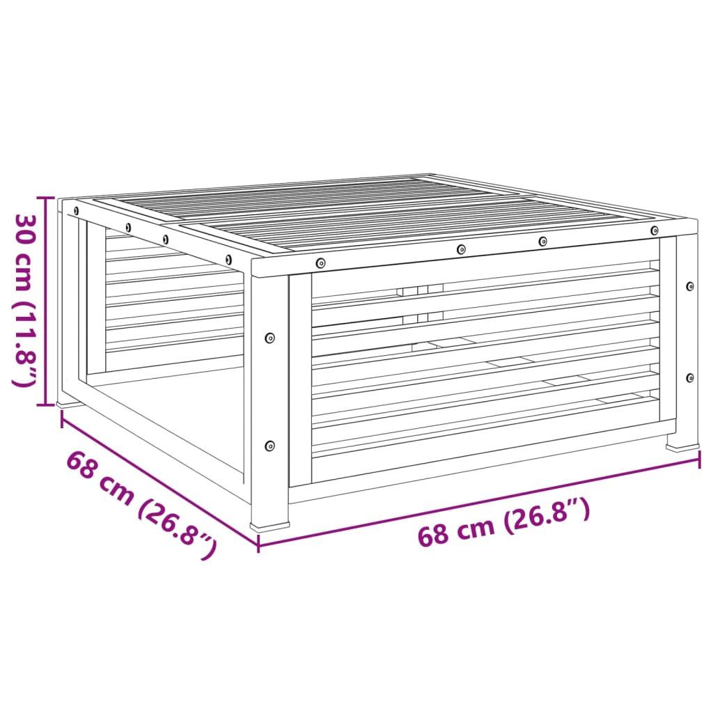 VidaXL Table de jardin bois d'acacia  