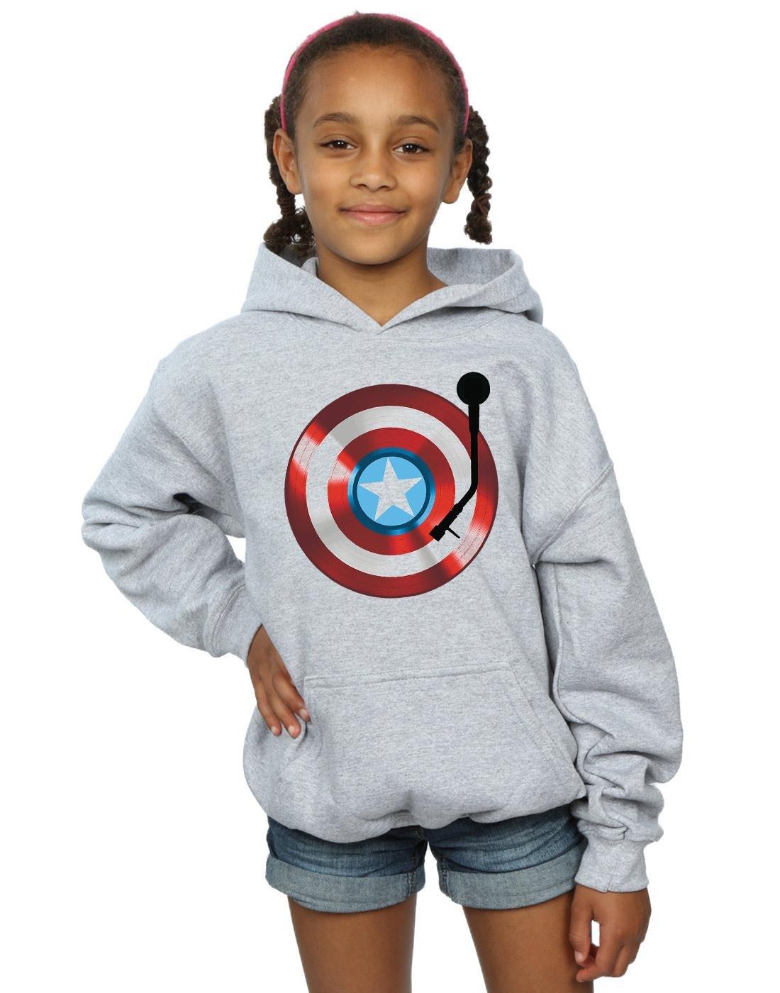 MARVEL  Sweat à capuche CAPTAIN AMERICA TURNTABLE 