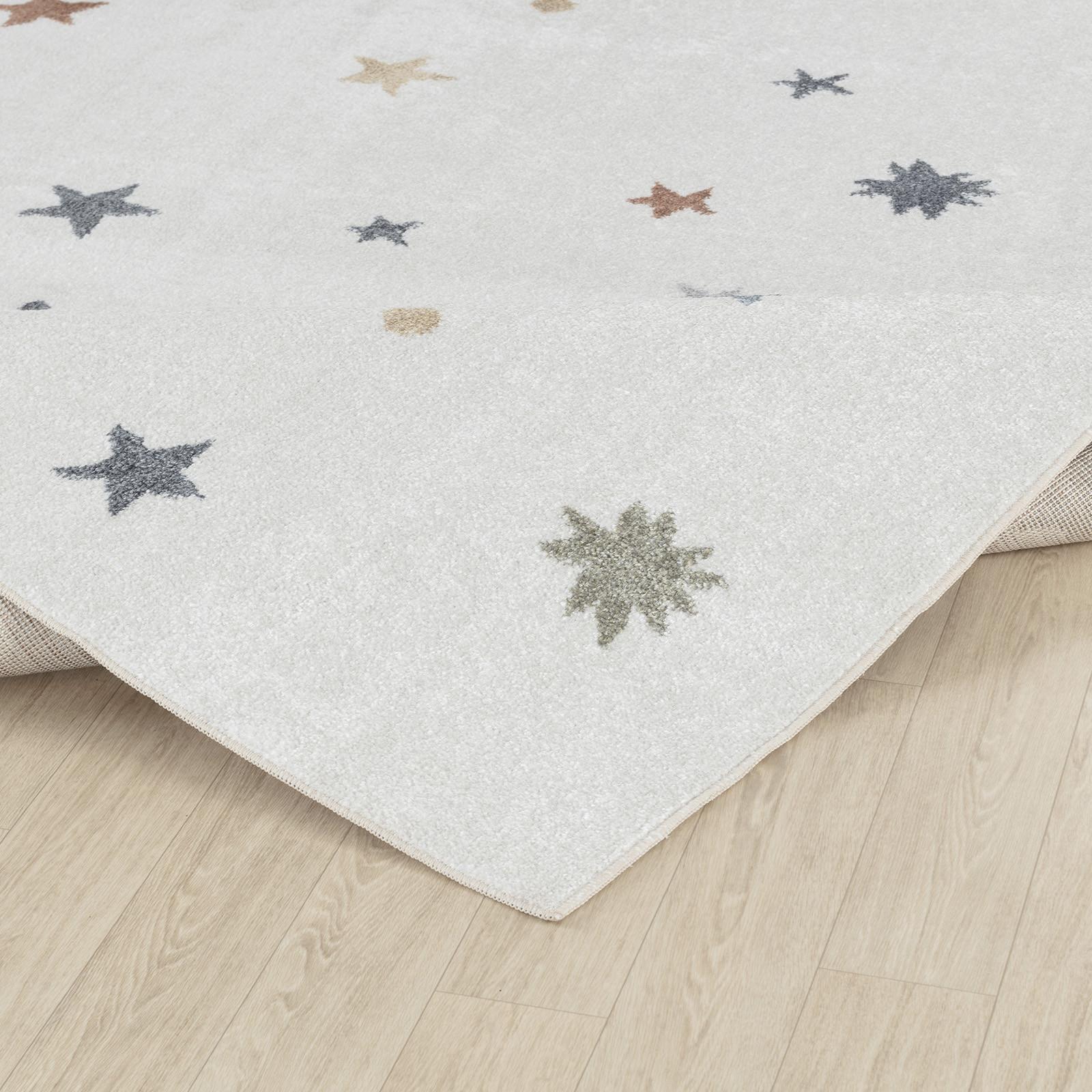 LIVABLISS STELLA Tapis Enfant Lavable en Machine Étoiles  