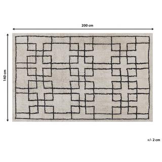 Beliani Teppich aus Baumwolle Skandinavisch TURHAL  