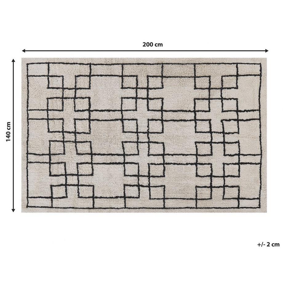 Beliani Tapis en Coton  TURHAL  