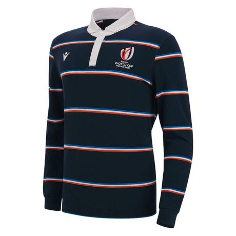 macron  polo manche longue france rwc m2023 