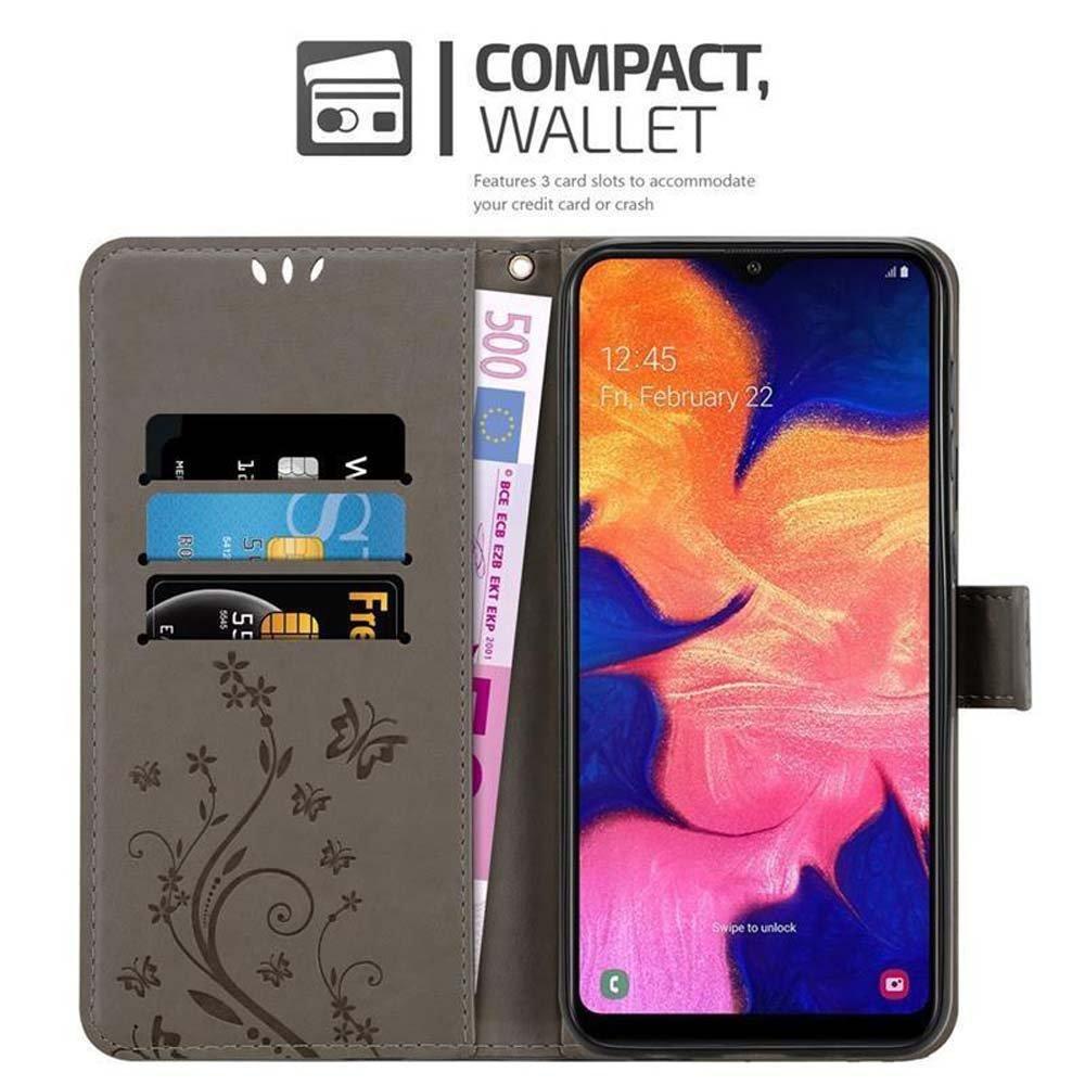 Cadorabo  Hülle für Samsung Galaxy A10 / M10 Blumen Design Magnetverschluss 