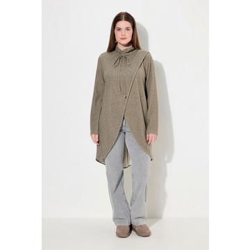 Long-Sweatshirt, Stehkragen, Langarm, Biobaumwolle