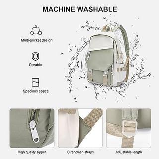 Only-bags.store Sac à Dos Scolaire Daypack 14 Pouces pour Ordinateur Portable Résistant à l'Eau  