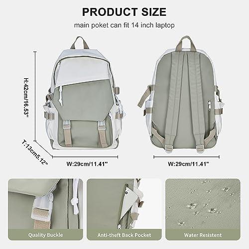 Only-bags.store Sac à Dos Scolaire Daypack 14 Pouces pour Ordinateur Portable Résistant à l'Eau  