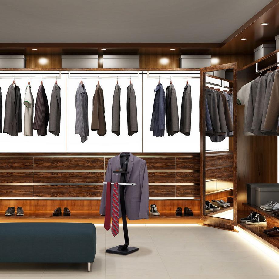 B2X Valet de chambre pour homme en noir  