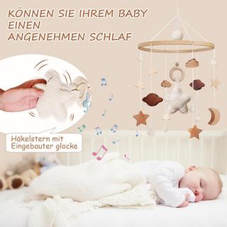 Activity-board  Mobile bébé lit d'enfant cloche carillon vent bébé avec nuages étoiles 