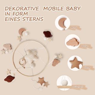 Activity-board  Mobile bébé lit d'enfant cloche carillon vent bébé avec nuages étoiles 