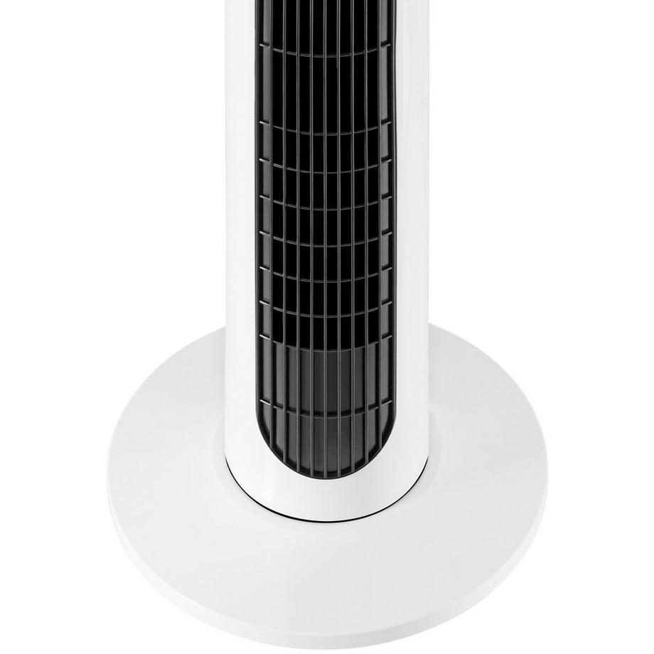 Tectake Turmventilator Arktis mit Schwenkfunktion, mehrere Modi, Fernbedienung, platzsparend, energiesparend  