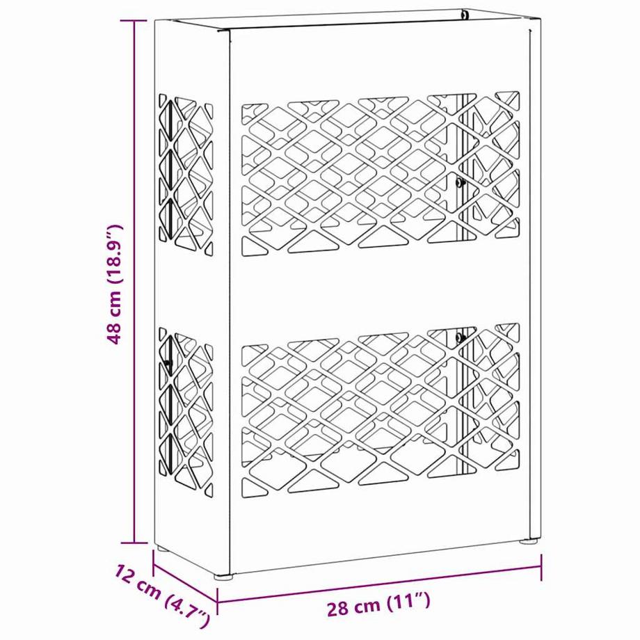 VidaXL Sonnenschirmhalter stahl  