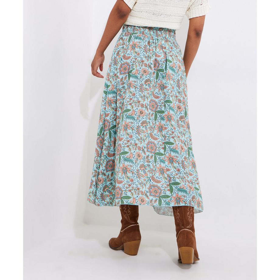 Joe Browns Gonna Lunga Floreale con Vita Arricciata  