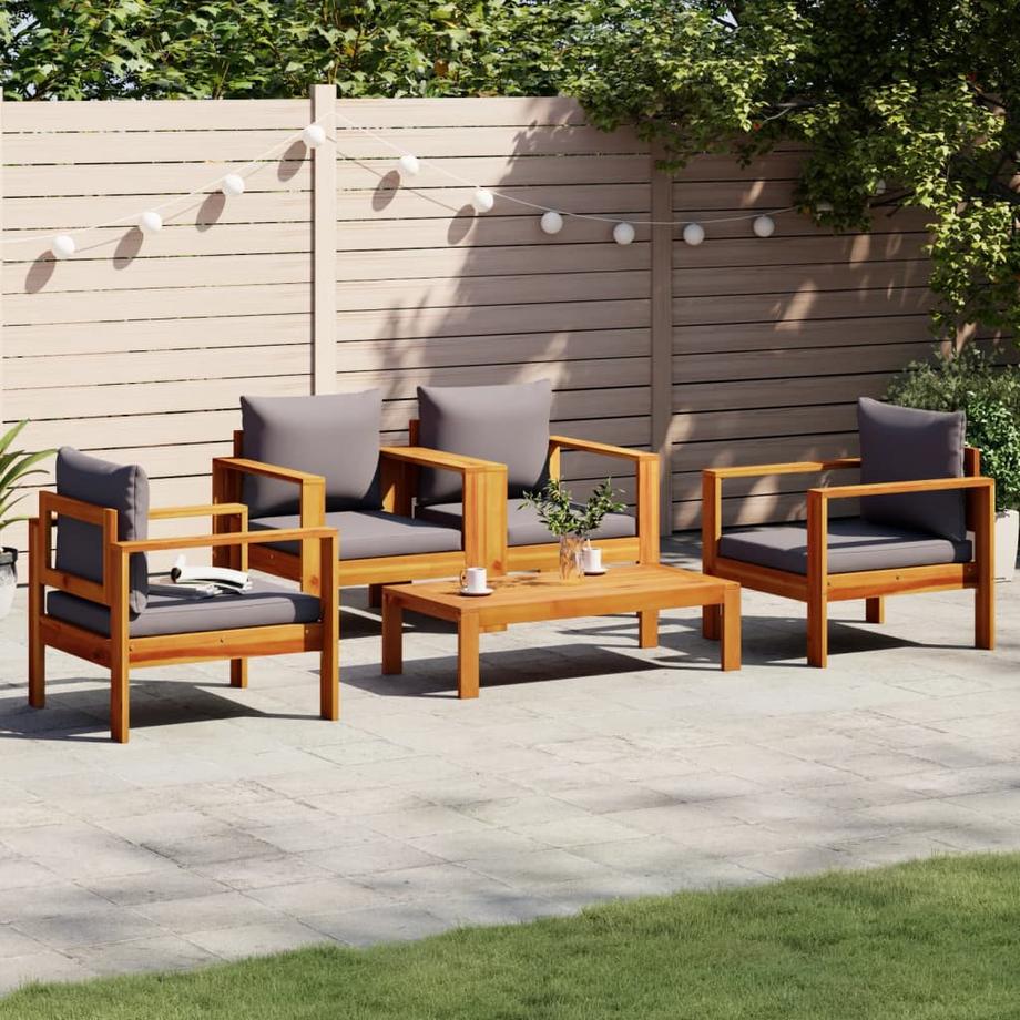 VidaXL set salotto da giardino Legno  