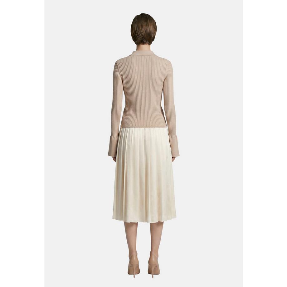 Roberta Rossi Pullover collo polo a coste  