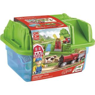 Hape  Eisenbahn Country Side Train-Baukasten-Set 