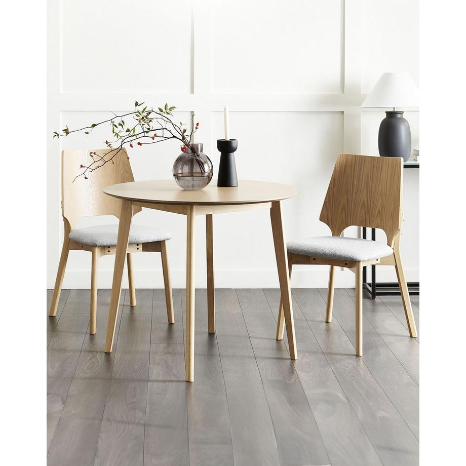 Beliani Lot de 2 chaises de salle à manger en MDF Rétro ABEE  