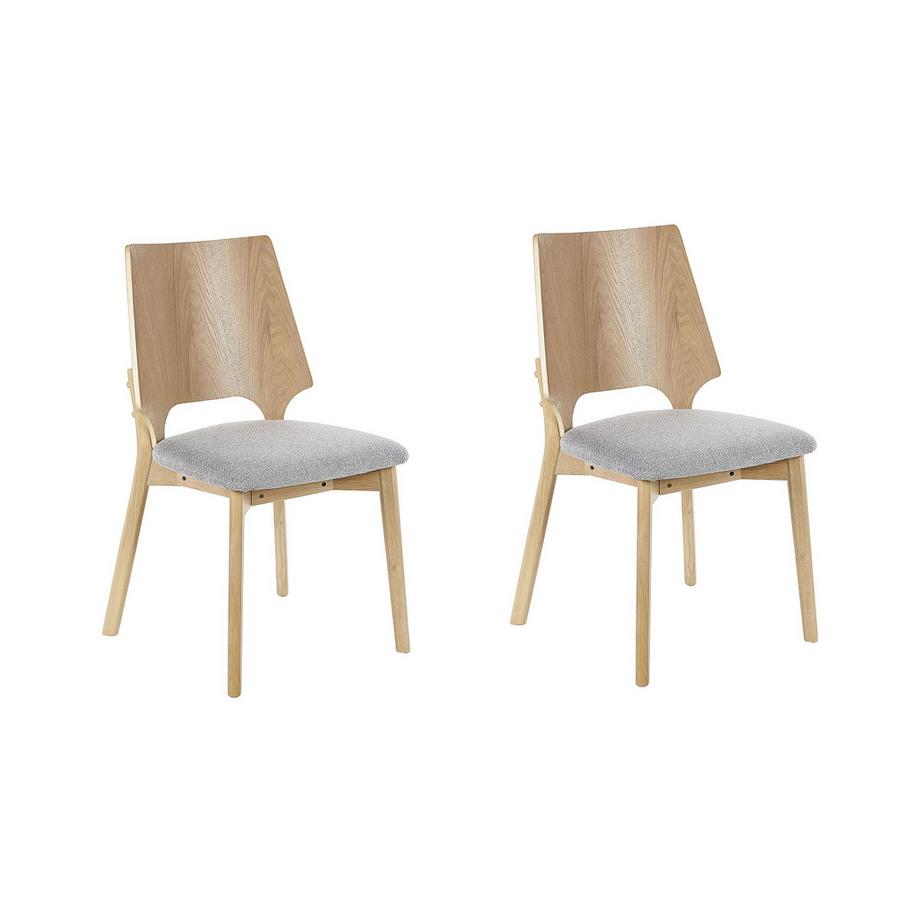 Lot de 2 chaises de salle à manger en MDF Rétro ABEE