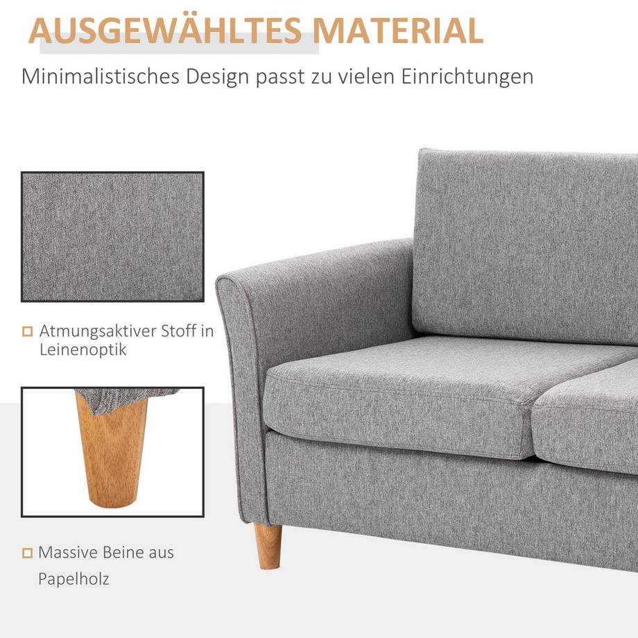 HOMCOM Sofa 2-Sitzer  