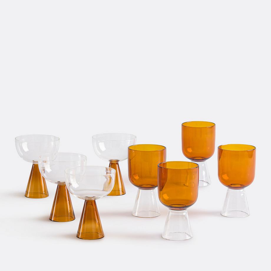 La Redoute Intérieurs Set aus 4 Stielgläsern aus Borosilikatglas  
