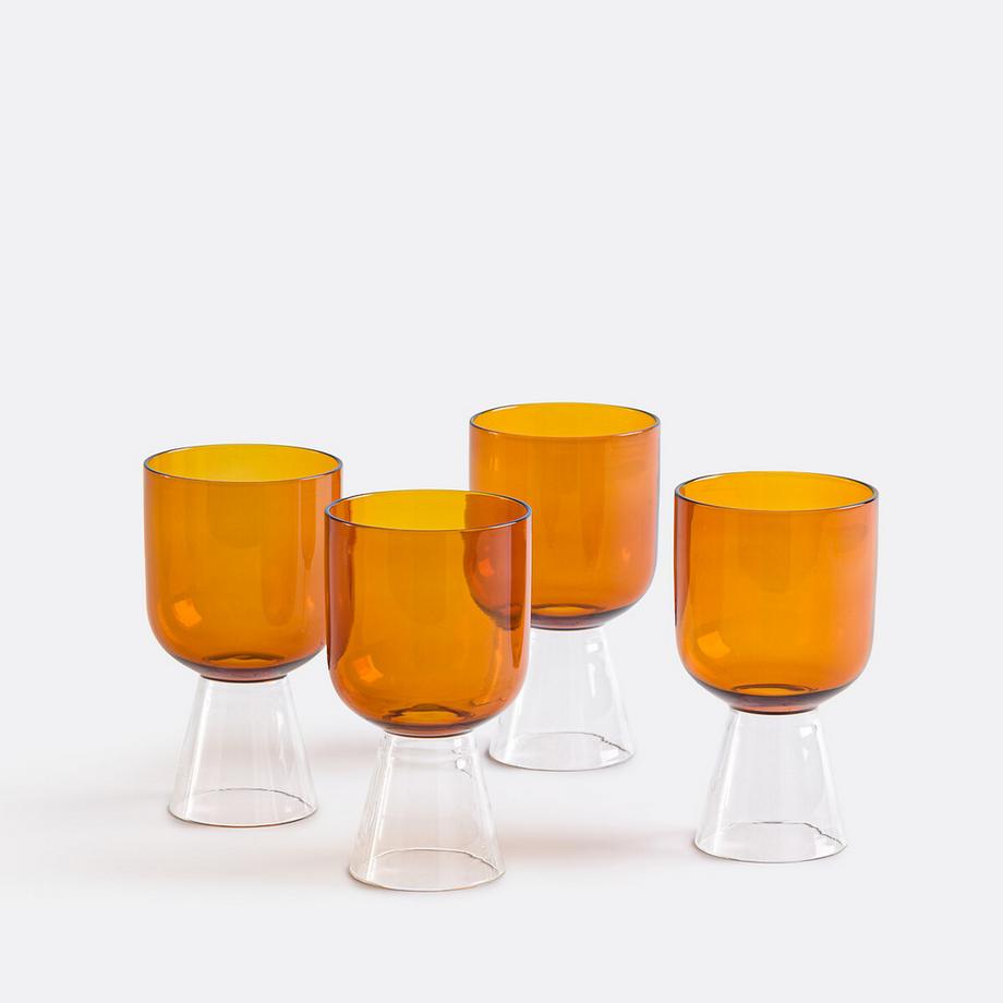 La Redoute Intérieurs Set aus 4 Stielgläsern aus Borosilikatglas  