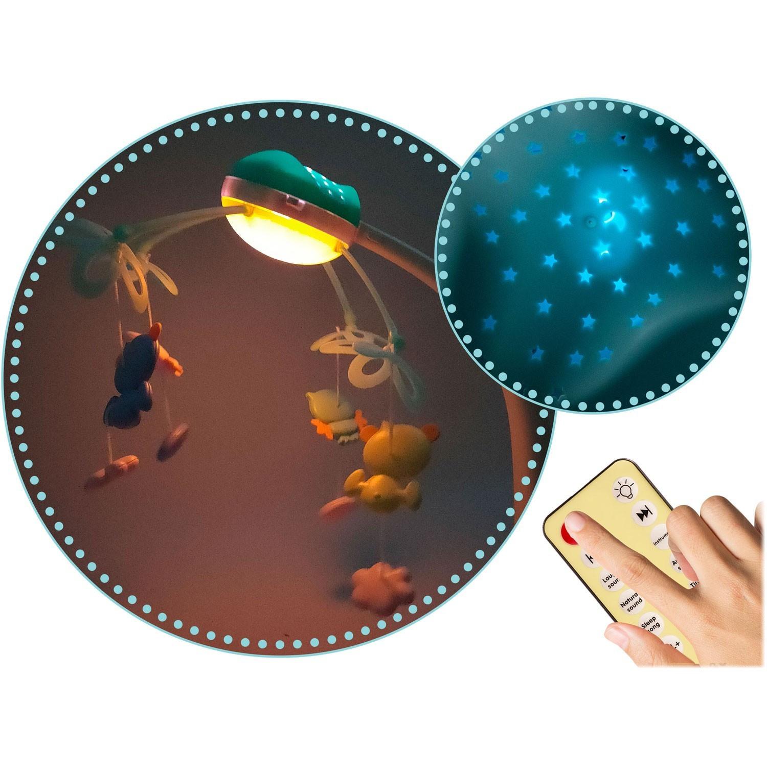 B2X  Spieluhr mit Projektor für Kinderbett RK-813 Blau 