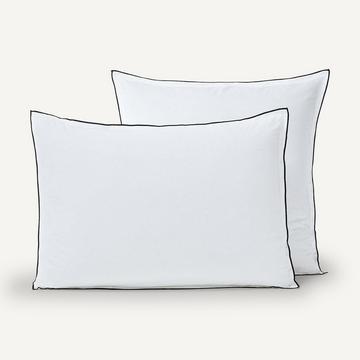 Taie d'oreiller en voile de coton lavé