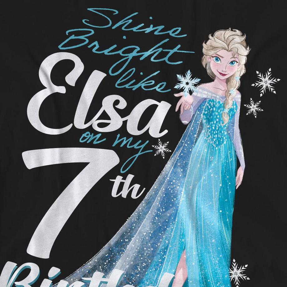 FROZEN Bright Like Elsa 7. Geburtstag T-Shirt  