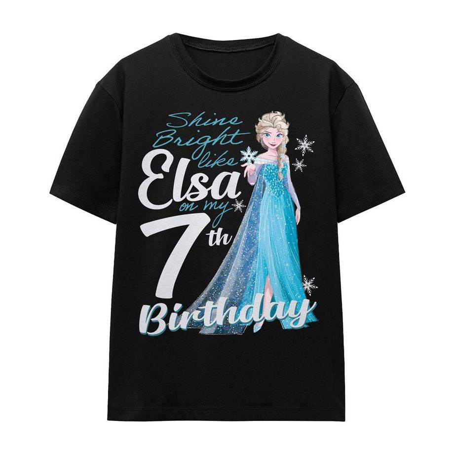 FROZEN Bright Like Elsa 7. Geburtstag T-Shirt  