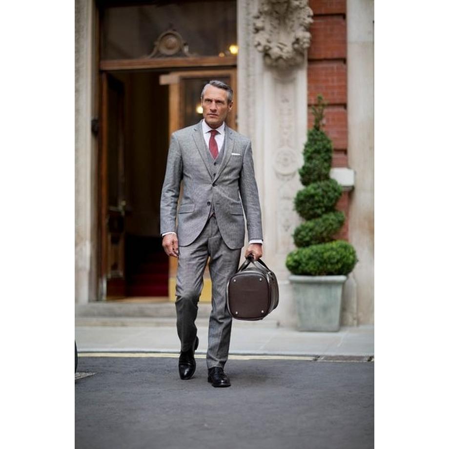 Vocier F35 Luxuriöse Leder Reisetasche  