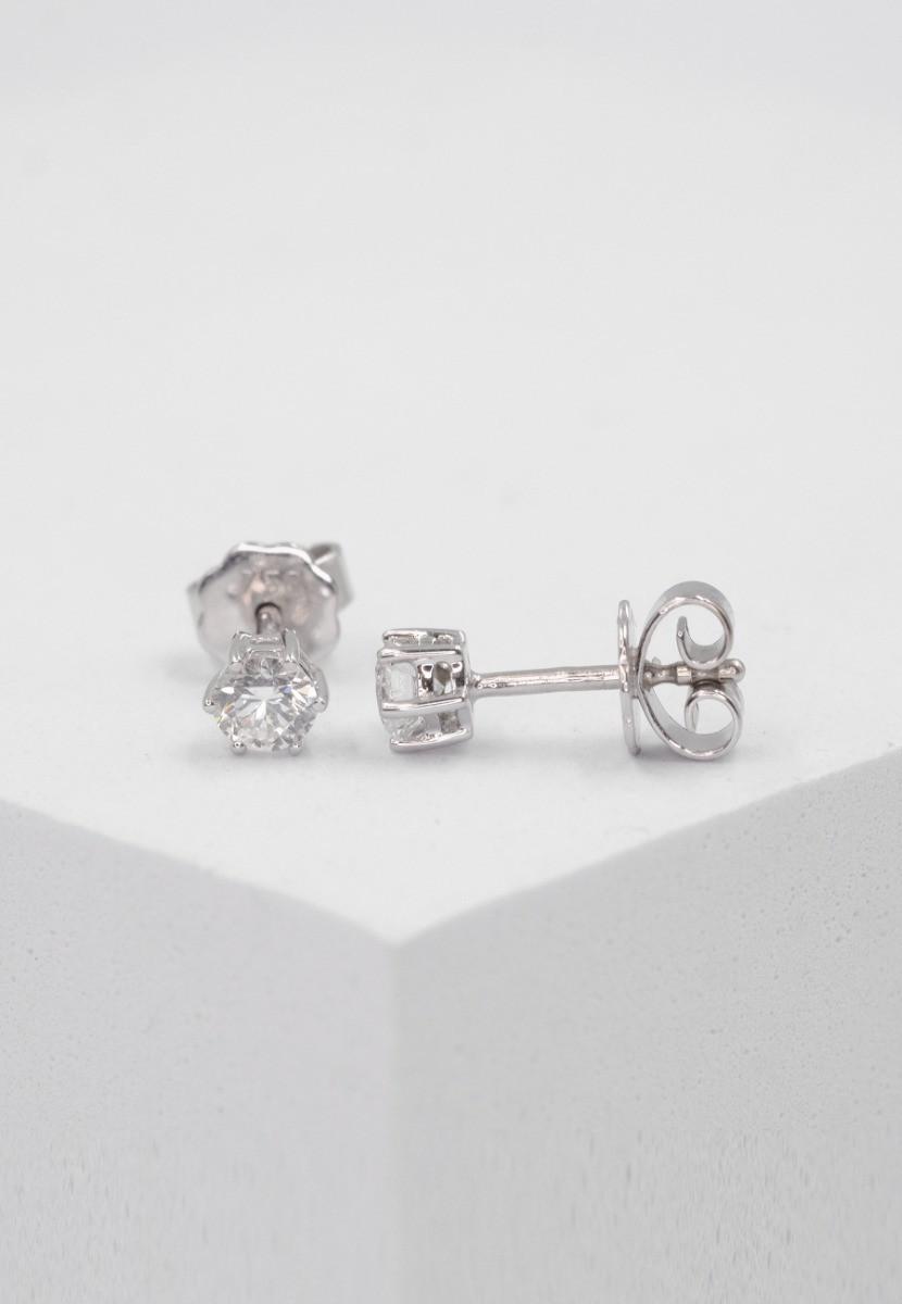 MUAU Schmuck  Ohrstecker Diamant 0.40ct. Weissgold 750 