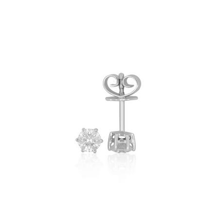 MUAU Schmuck  Clous d'oreilles en diamant 0,40ct. or blanc 750 