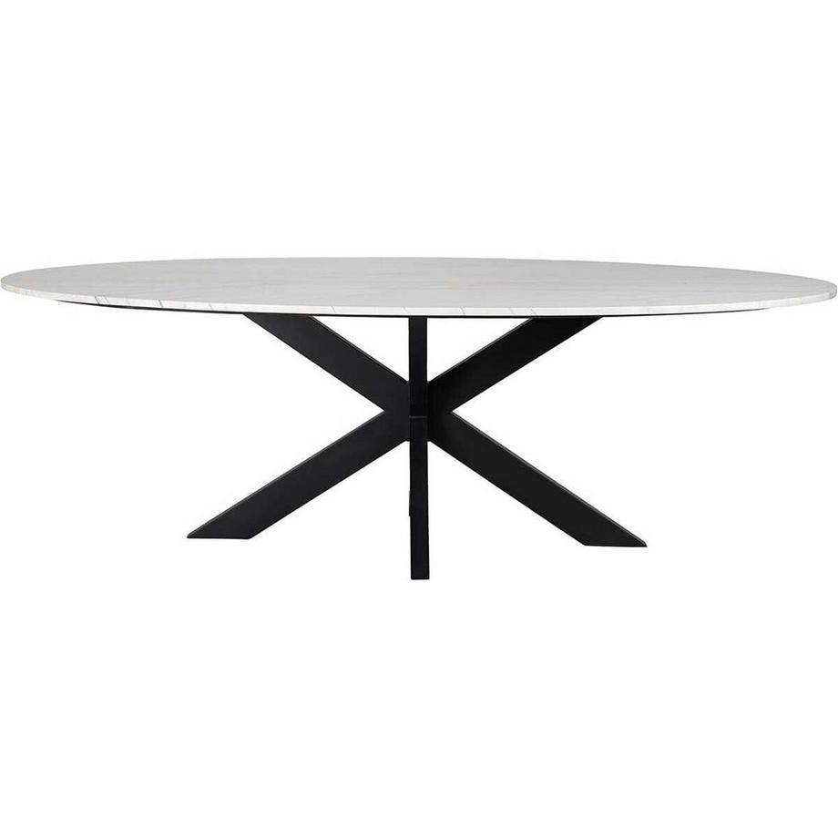 mutoni Table de salle à manger Lexington blanc ovale 230  