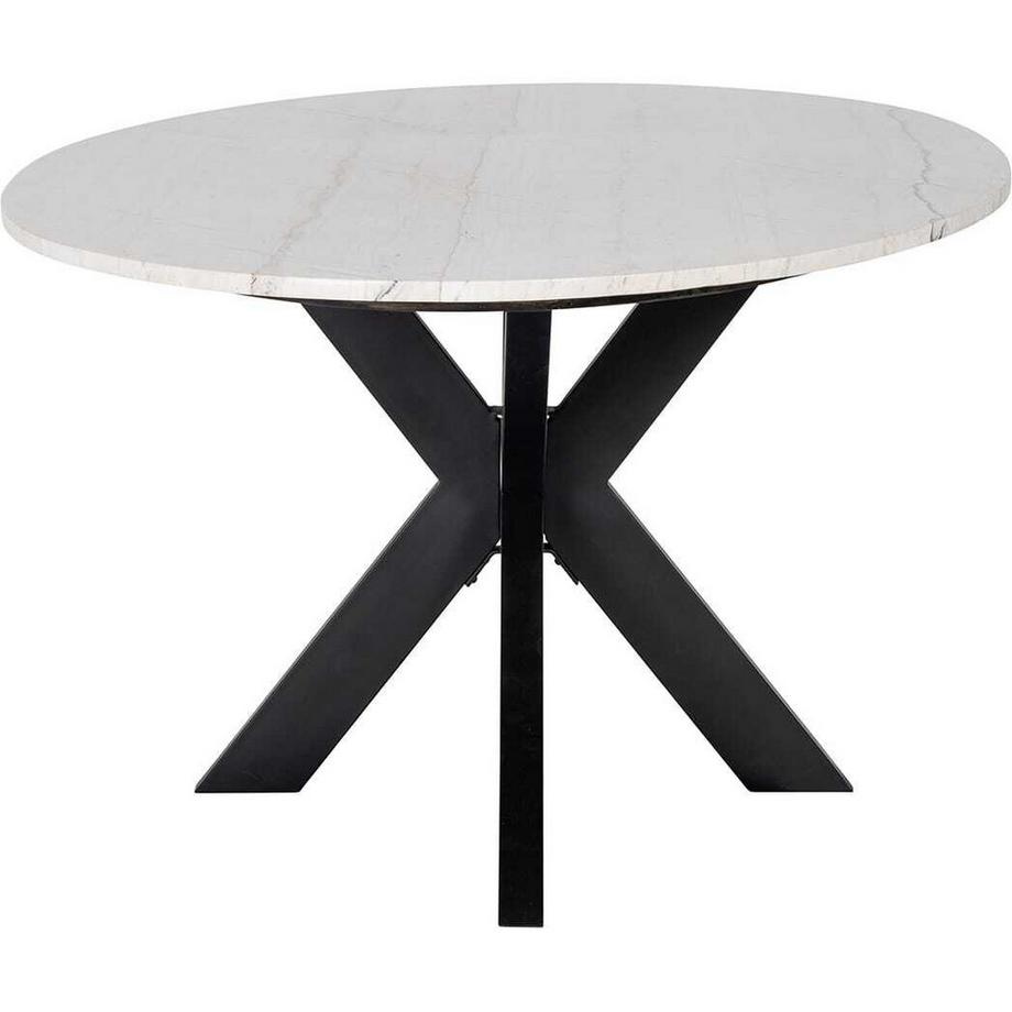mutoni Table de salle à manger Lexington blanc ovale 230  
