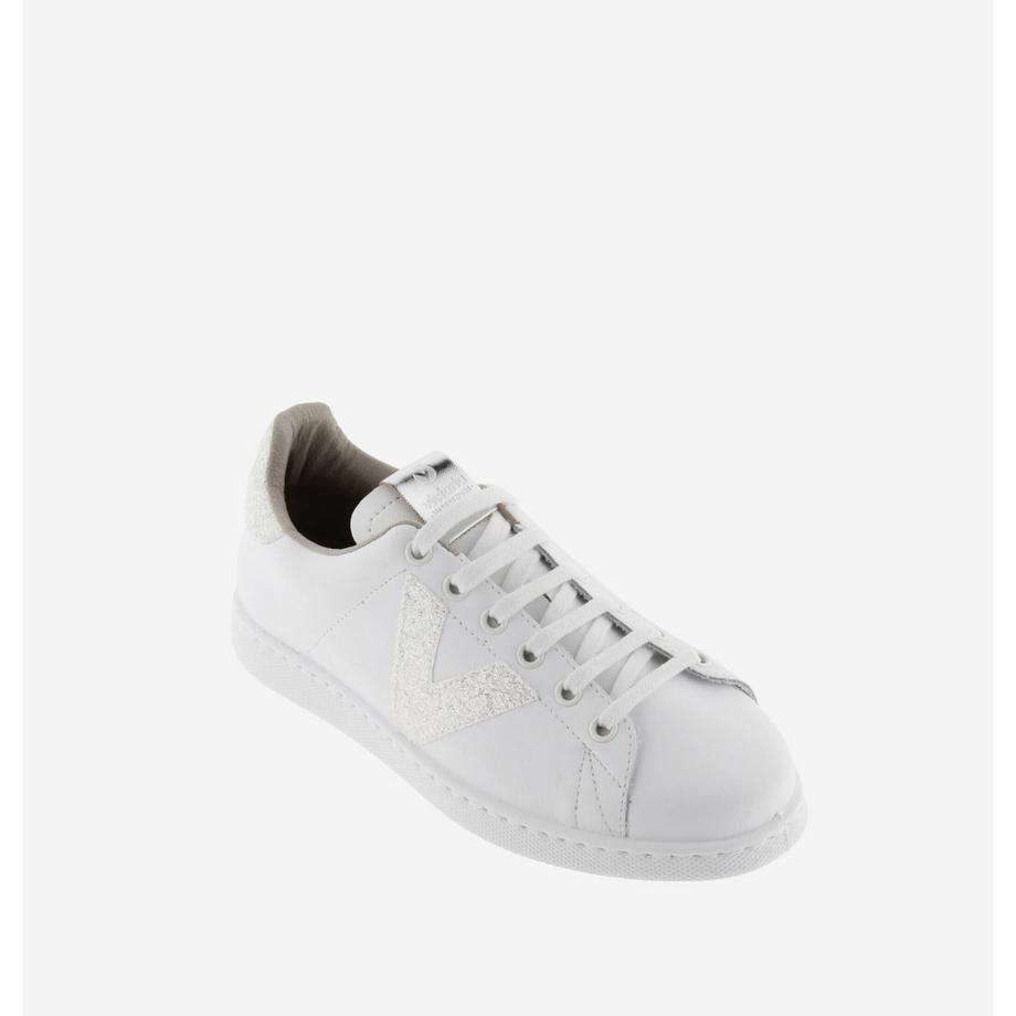 Victoria Baskets en Cuir Tennis Glitter  
