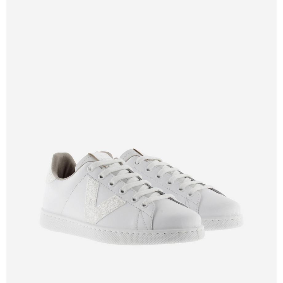 Victoria Baskets en Cuir Tennis Glitter  