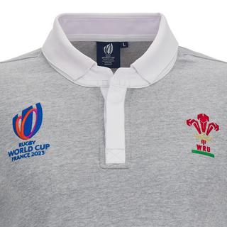 macron Galles Rugby XV Merch RWC Polo Maniche Lunghe  