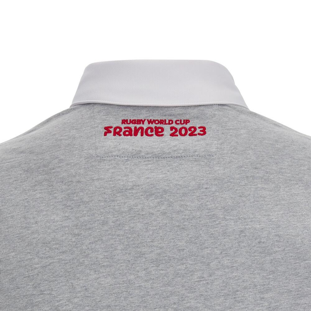 macron Galles Rugby XV Merch RWC Polo Maniche Lunghe  