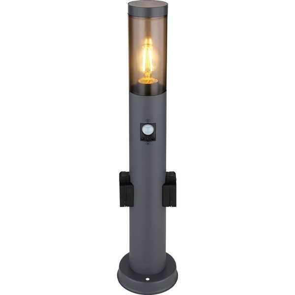 mutoni Lampada da esterno Boston acciaio inox antracite 13x13x60  