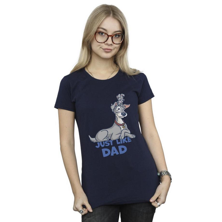 Disney Lady And The Tramp Just Like Dad T-Shirt  