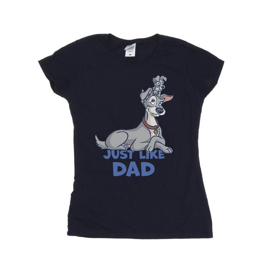 Disney Lady And The Tramp Just Like Dad T-Shirt  