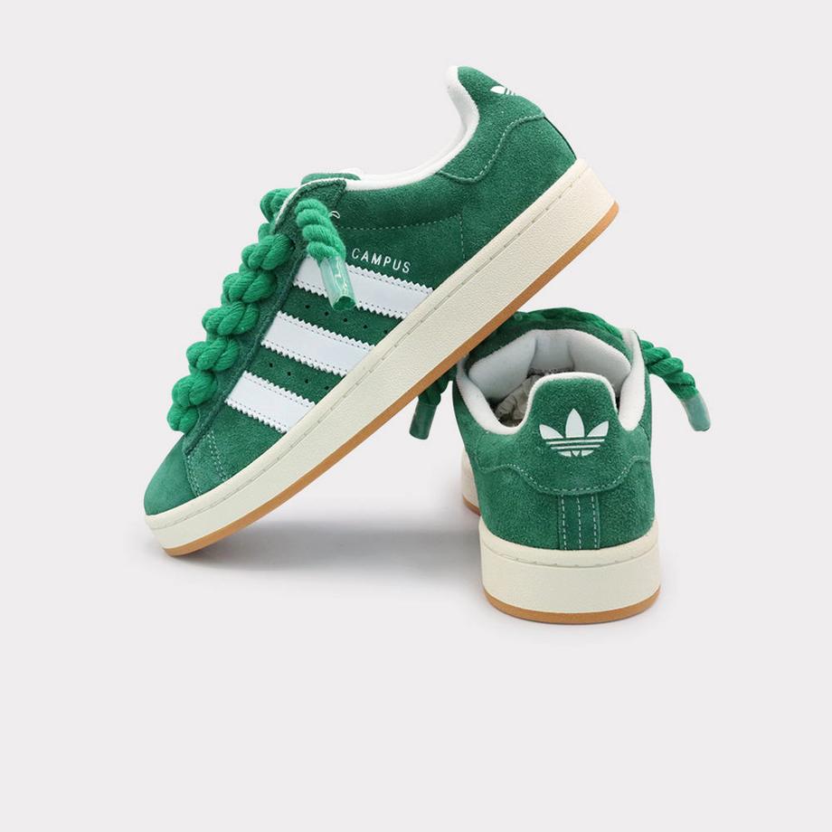 adidas Campus 00s Dark Green White Rope Lace Sneakers  
