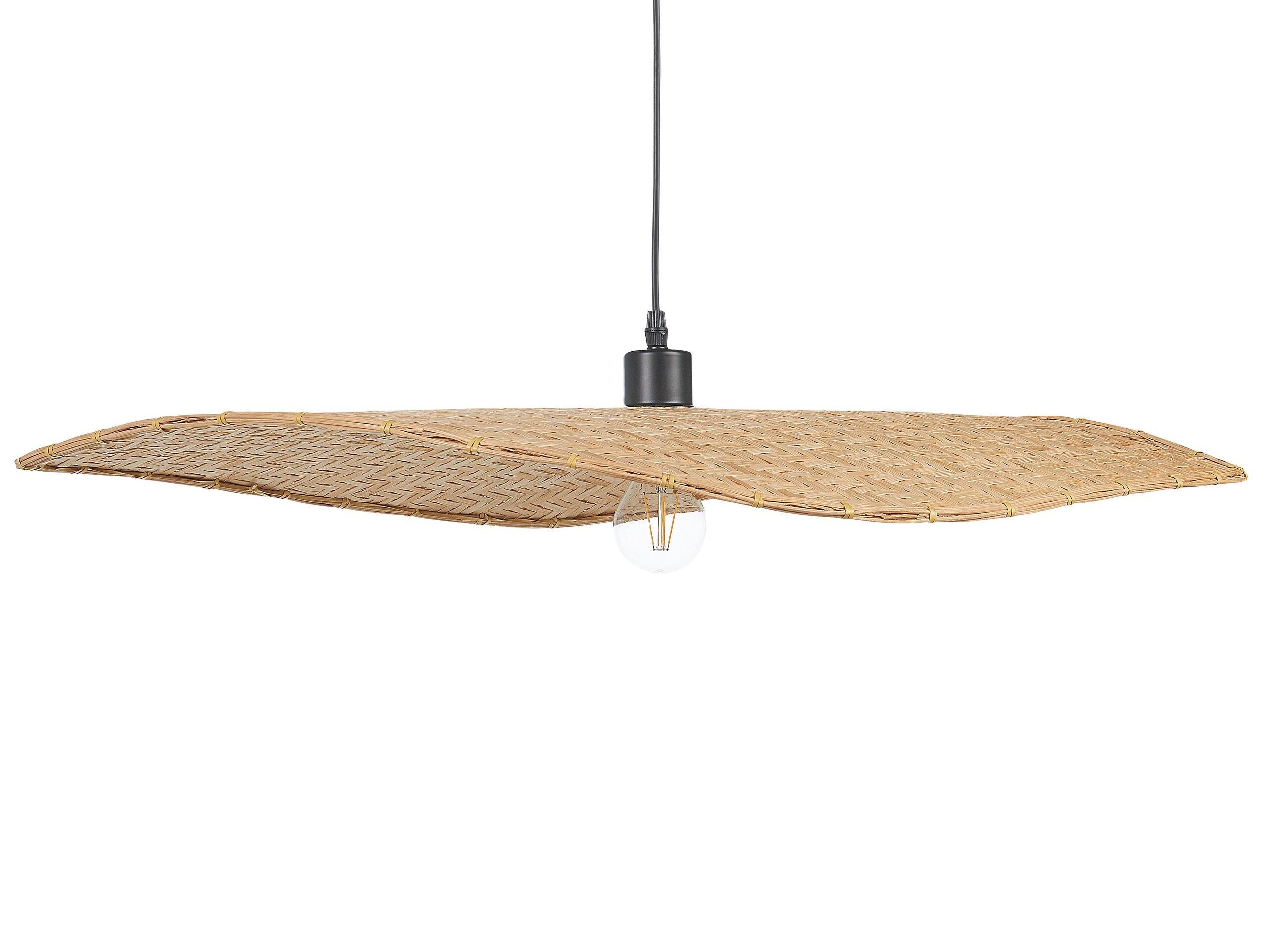 Beliani Lampe suspension en Bambou Boho GALANA  