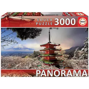 Puzzle Mount Fuji and Chureito Pagoda (3000Teile)
