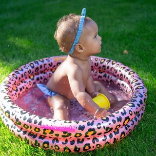 Swim Essentials  Baby Pool 60cm Rose Leopard 