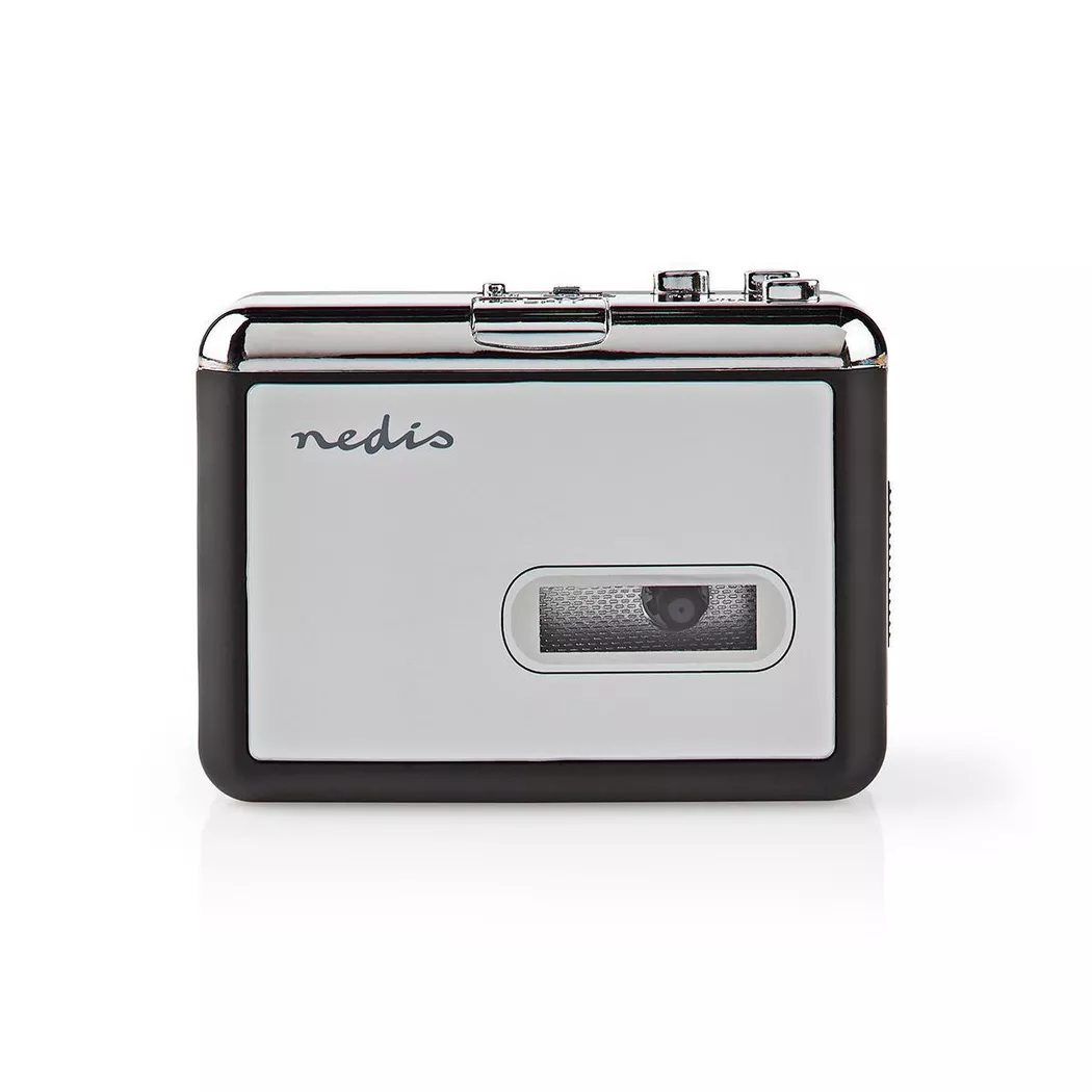 Nedis USB Audio Cassette to MP3 Converter Portable DC & Battery Powered with 3.5mm, Software & Cable
