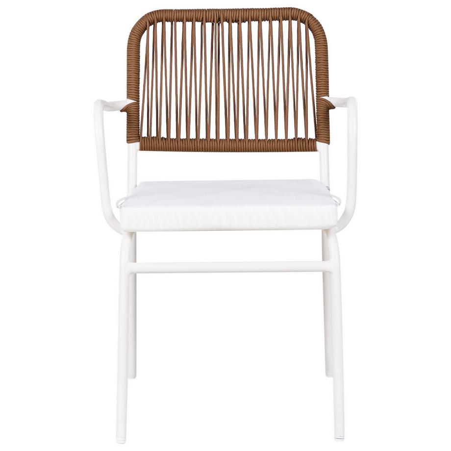 Beliani Set mit 4 Stühlen und Sitzkissen aus Aluminium Modern TACENO  